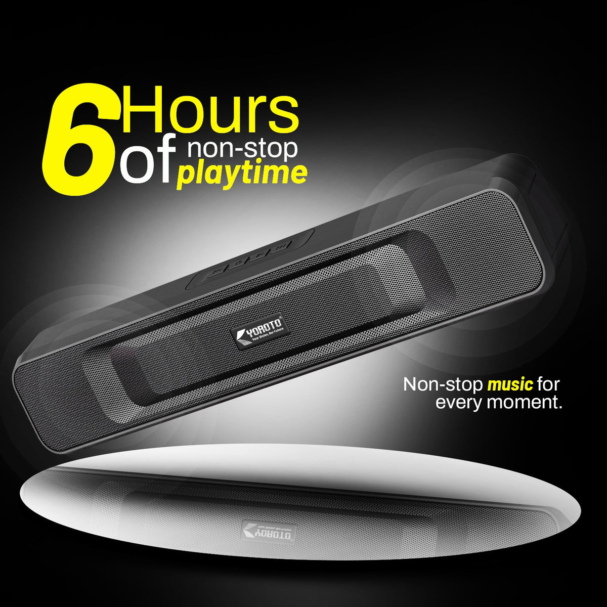 20W Wireless Bluetooth Portable Speaker | 6 Hours Playtime, FM, Bluetooth 5.4 & TWS | Soroo YO-SP23 – Blue/Black/Beige