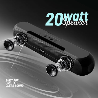 20W Wireless Bluetooth Portable Speaker | 6 Hours Playtime & TWS Mode | Soroo YO-SP29 – Black/Grey/Sage Green/Sky Blue