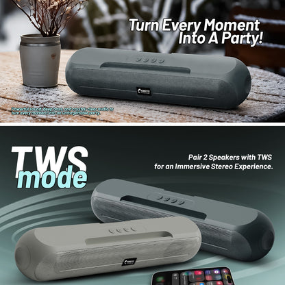 20W Wireless Bluetooth Portable Speaker | 6 Hours Playtime & TWS Mode | Soroo YO-SP29 – Black/Grey/Sage Green/Sky Blue