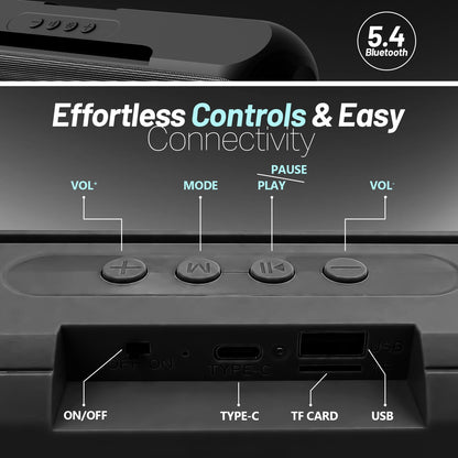 20W Wireless Bluetooth Portable Speaker | 6 Hours Playtime & TWS Mode | Soroo YO-SP29 – Black/Grey/Sage Green/Sky Blue