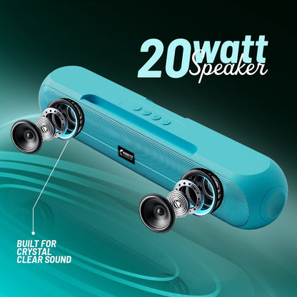 20W Wireless Bluetooth Portable Speaker | 6 Hours Playtime & TWS Mode | Soroo YO-SP29 – Black/Grey/Sage Green/Sky Blue