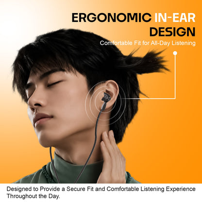 Wired Earphones with Mic, Deep Bass & Hi-Fi Sound Soroo SR-A50