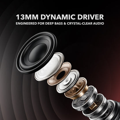 Wired Earphones with Mic 13mm Driver Hi-Fi Sound Type-C SR-A52