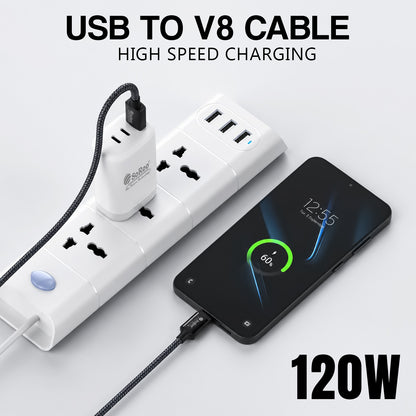 V8 Micro USB Cable | Fast Charging & Data Sync | Soroo SR-DT09V8 – Grey