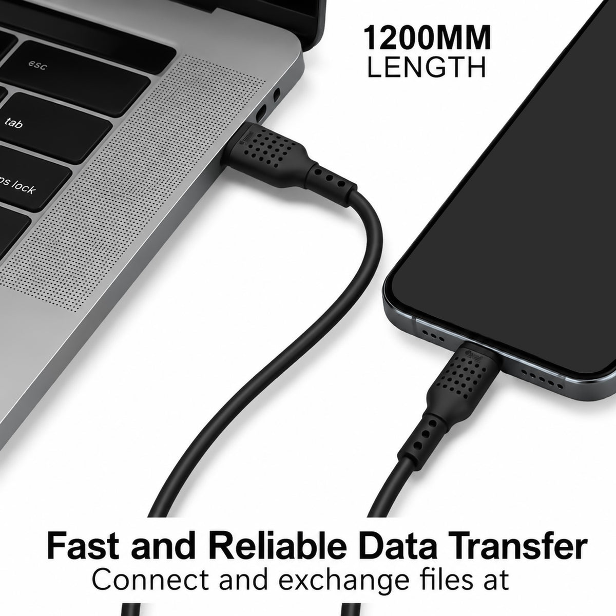 V8 Micro USB Cable | Fast Charging & Data Sync | Soroo SR-DT09V8 – Grey