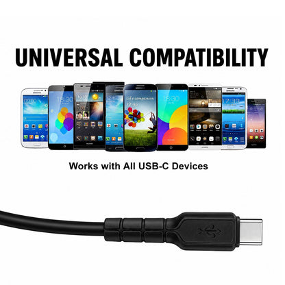 USB to Type-C Cable | 38W Fast Charging & Data Sync | Soroo SR-DT21 – Black
