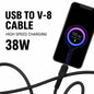 USB to Type-C Cable | 38W Fast Charging & Data Sync | Soroo SR-DT21 – Black