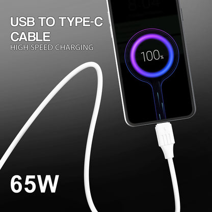 65W Fast Charging V8 Micro USB Cable | Charging & Data Sync Cable | Soroo SR-DTRED2.0V8 – White