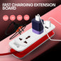 Fast Charging Extension Board 2 Universal Socket 2 USB Port 2 Meter Cable SOROO SR-EX29