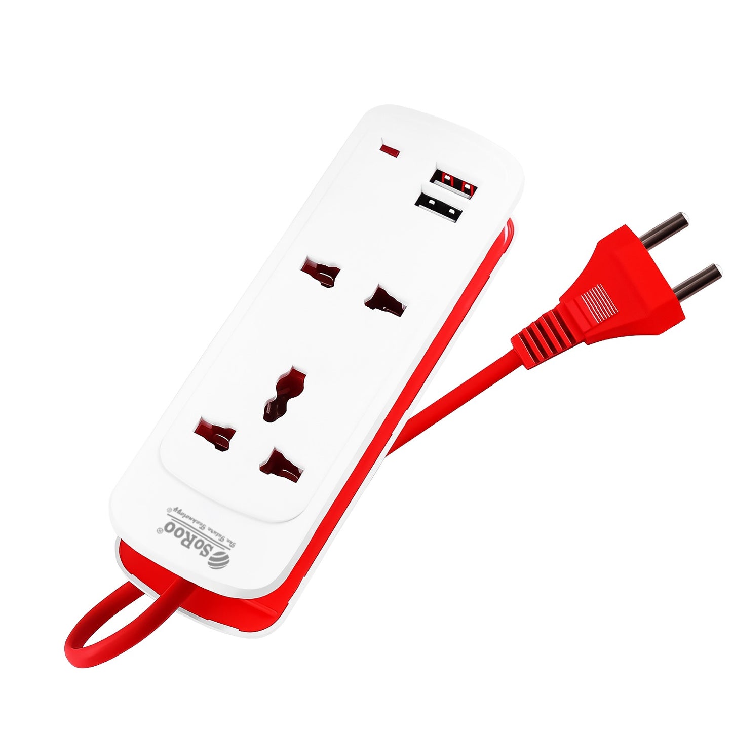 Fast Charging Extension Board 2 Universal Socket 2 USB Port 2 Meter Cable SOROO SR-EX29