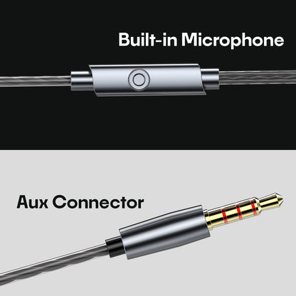 Wired Earphones 13mm Dynamic Driver Hi-Fi Bass Sound Mic Control Type-C In-Ear Earphones SOROO SR-X193