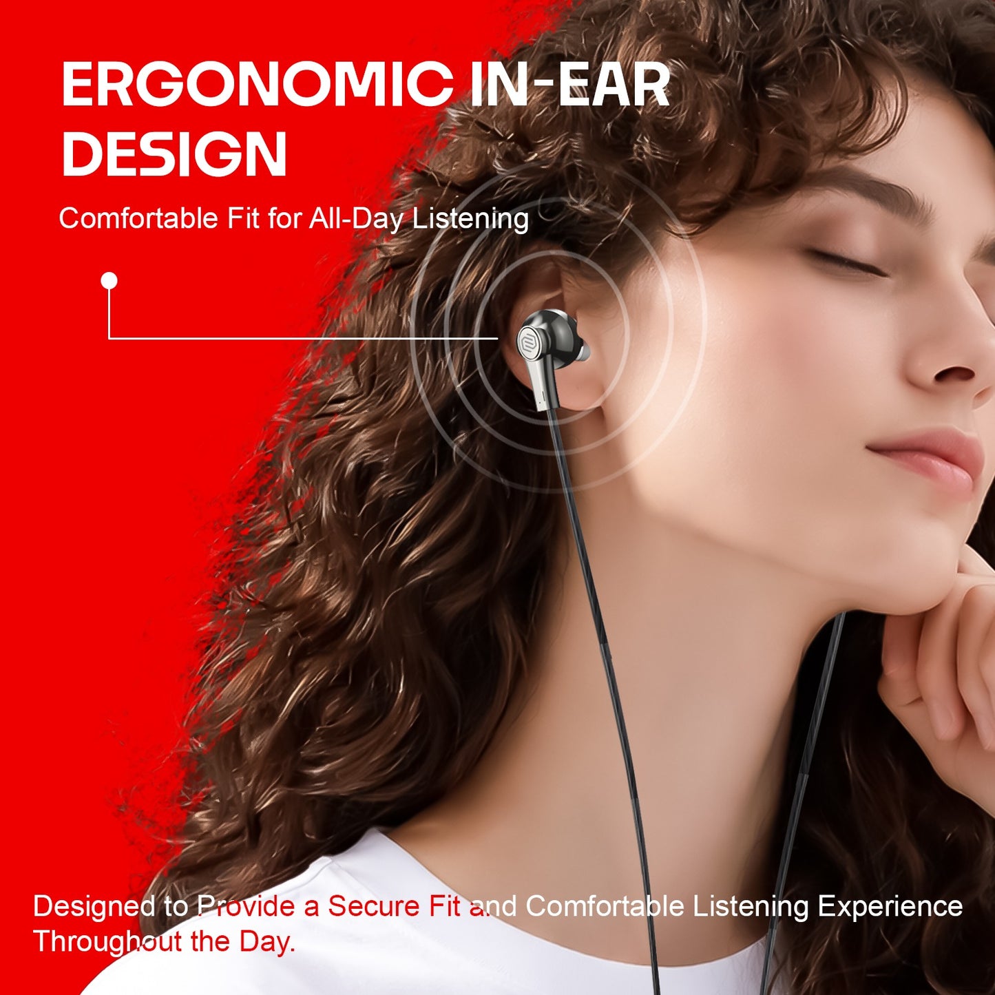 Wired Earphones with Mic, Hi-Fi Sound & 13mm Driver Soroo SR-ITUNE3