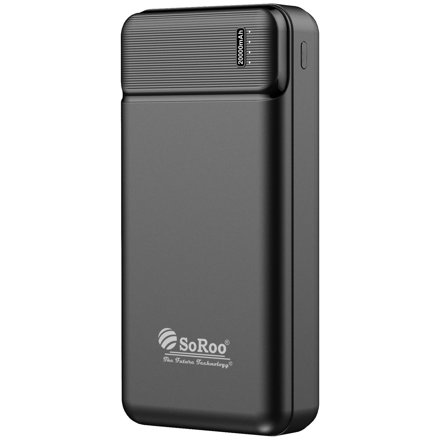 Fast Charging Power Bank SoRoo 20000mAh 18W – Ultra Compact Pocket Size (Black) PB-189
