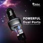 Car Charger Turbo Dual USB Type A Type C 66W Fast Charging Black SoRoo C 19
