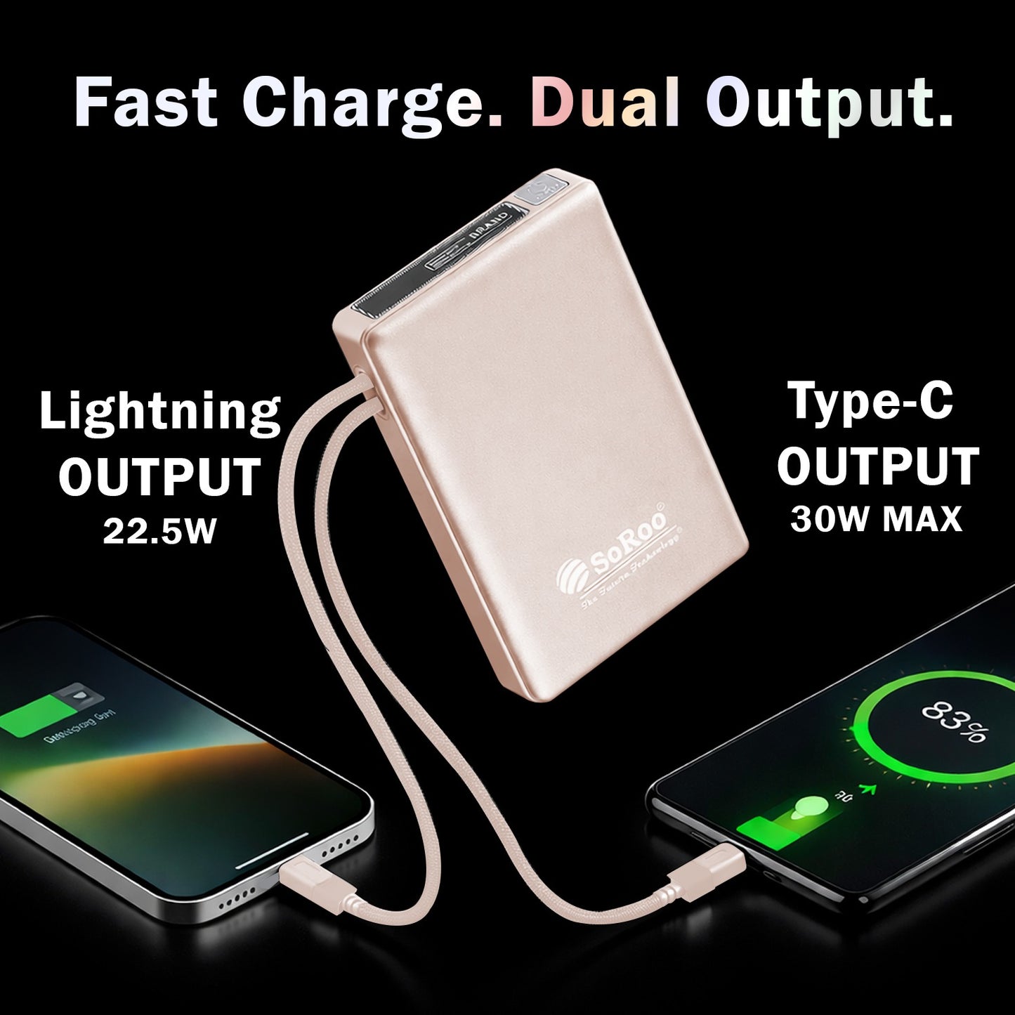 Power Bank Fast Charging 30W 10000mAh SoRoo Future PB193
