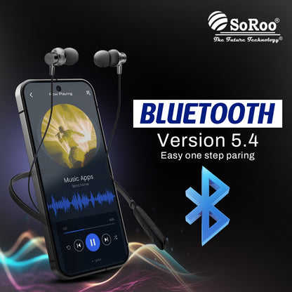 Neckband Wireless Bluetooth Black 92Hr ENC SoRoo Future Neckband I-BAND-40