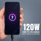 USB to V8 Data Cable | 120W High-Speed Charging, 1.2m Durable Cable SoRoo SR-DT08V8 Grey