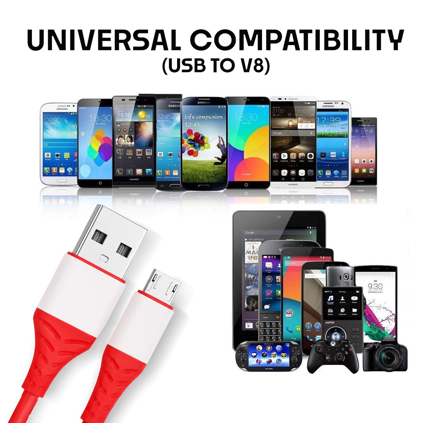USB Fast Charging Cable | 45W Safe & Reliable Charge and Data Transfer SoRoo SR-DT12V8