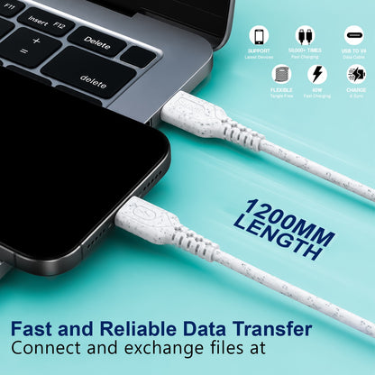 USB to Type-C Data Cable | 3.0A Fast Charging & 1.2m Length SoRoo SR-DT13 White