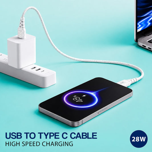 USB to Type-C Data Cable | 3.0A Fast Charging & 1.2m Length SoRoo SR-DT13 White