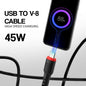 Micro USB Cable V8  | 45W Fast Charging & Data Sync Cable SoRoo SR-DT17V8