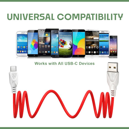 60W USB to Type-C Fast Charging Cable | Fast Charge & Data Sync Cable SoRoo SR-DT19-CBL-RED-01