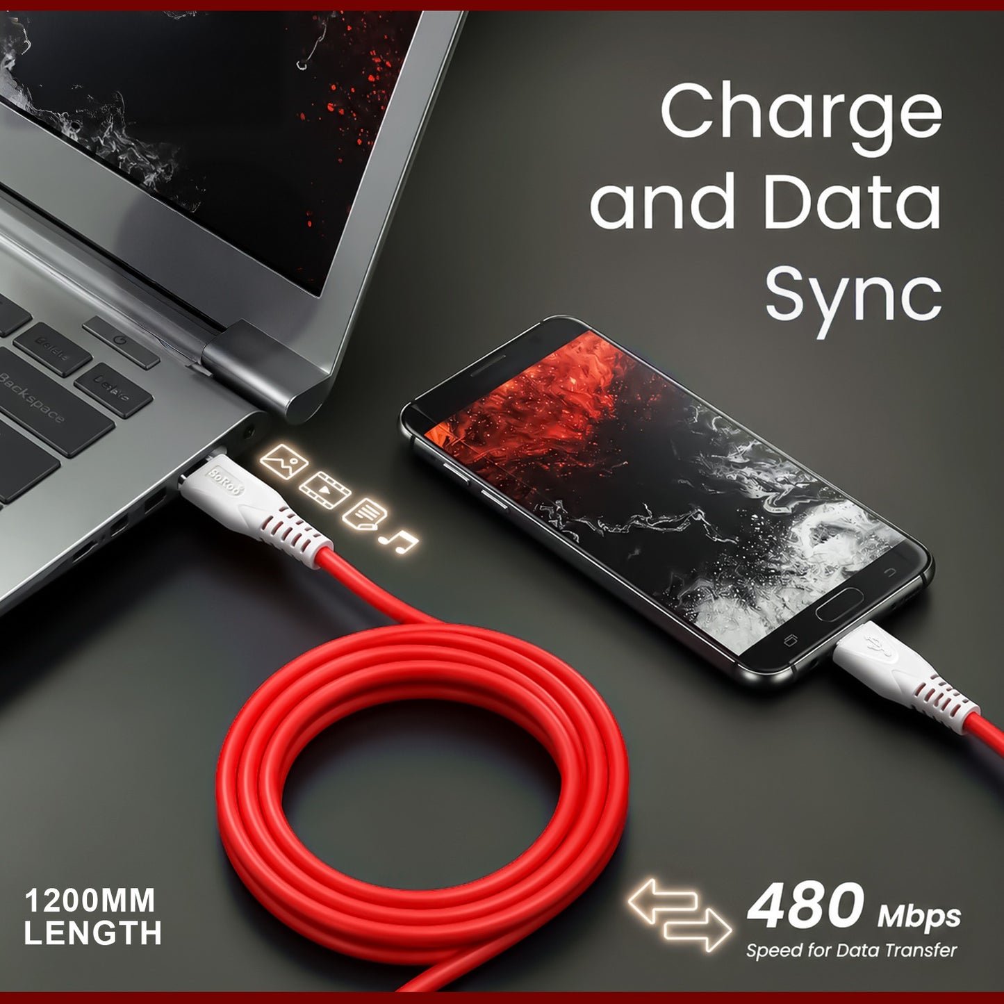 V8 Cable 45W Fast Charging USB to Micro USB Cable | SoRoo SR-DT19V8