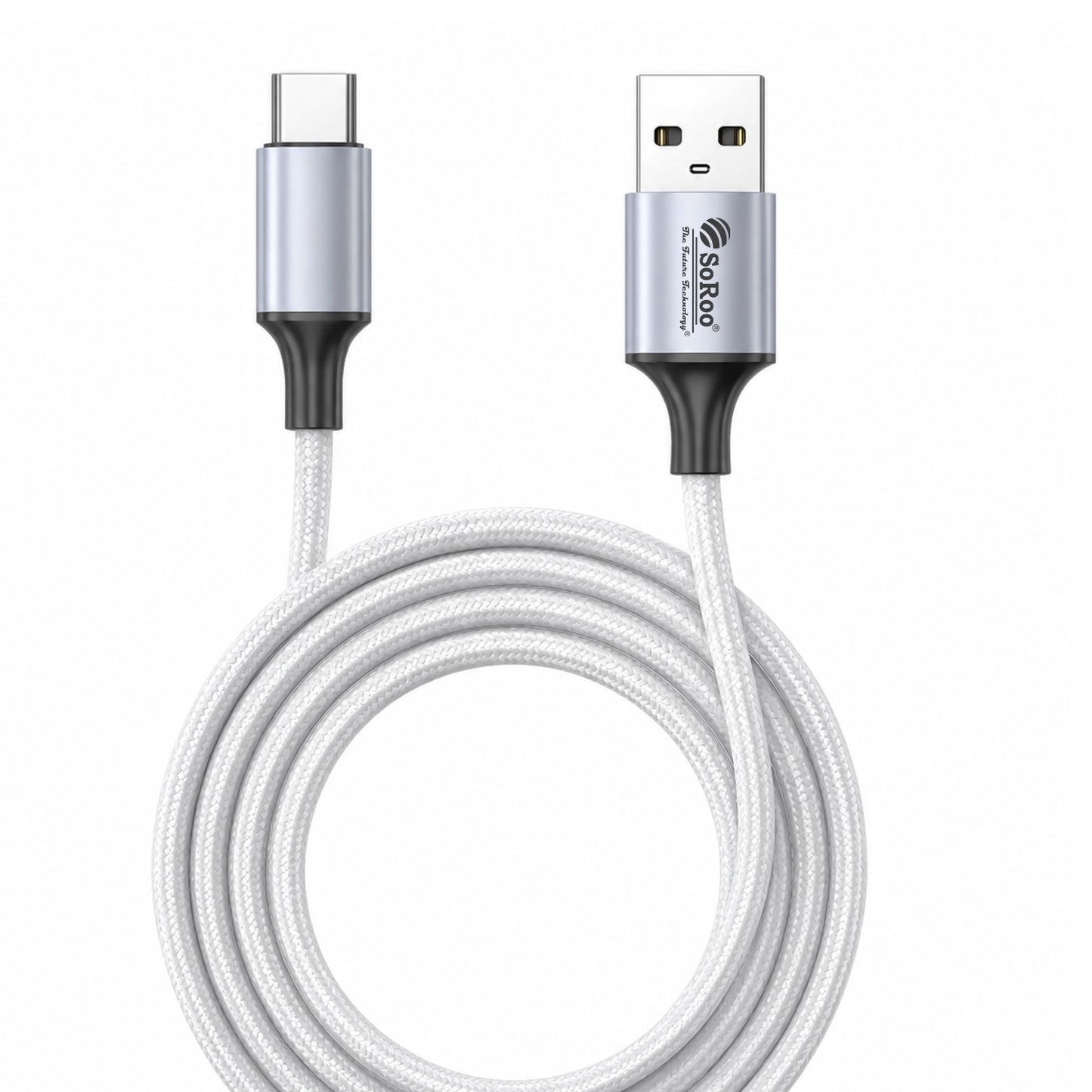 80W Fast Charging Data Cable 1.2m White | SoRoo SR-DT22