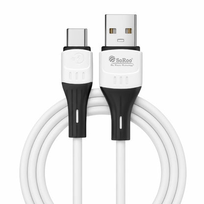 USB to Type-C Fast Charging Cable | High-Speed Data Sync | White SoRoo SR-DT23 65W
