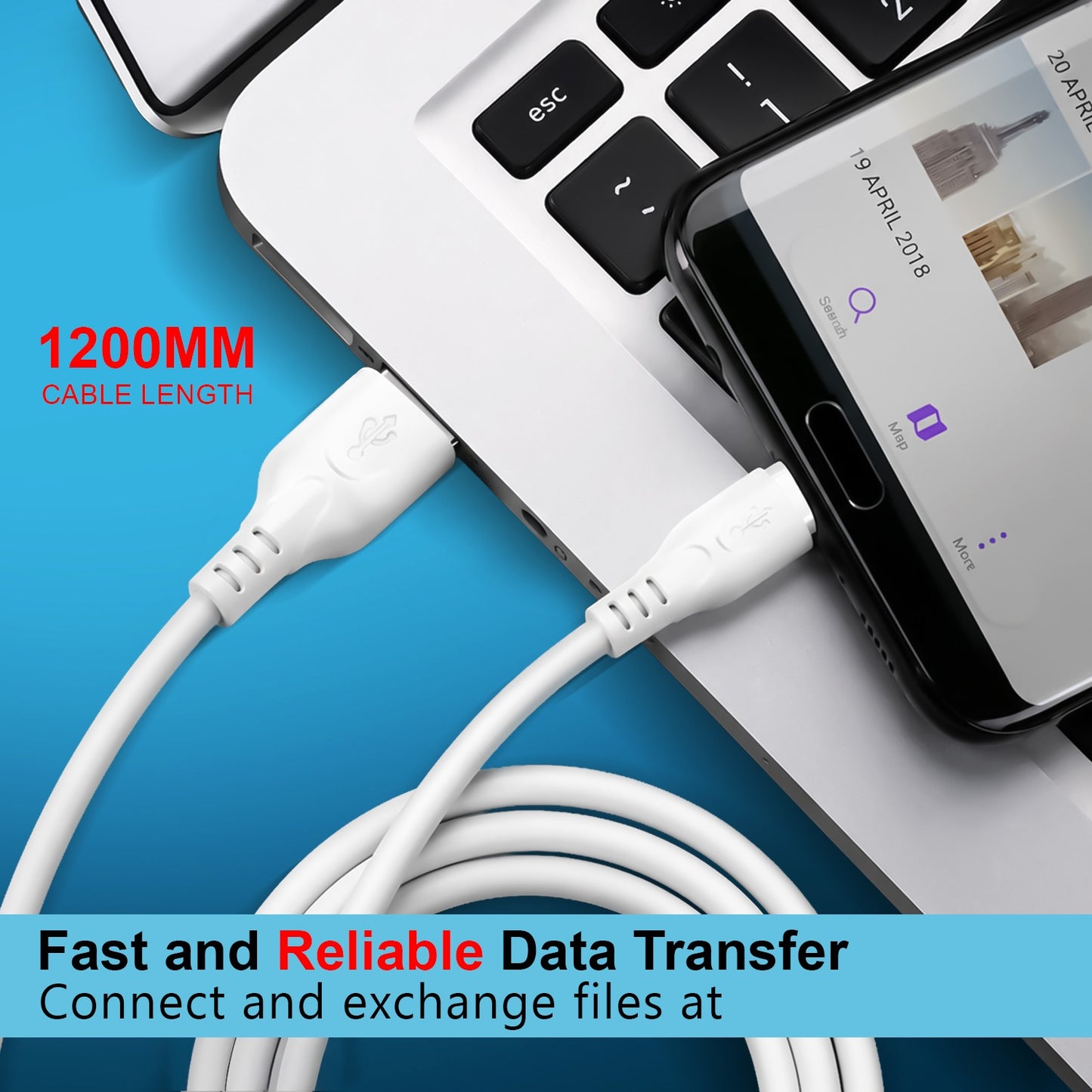 Type C to Type C Cable 40W Fast Charging Data Sync Cable | SoRoo SR-DT89 – White