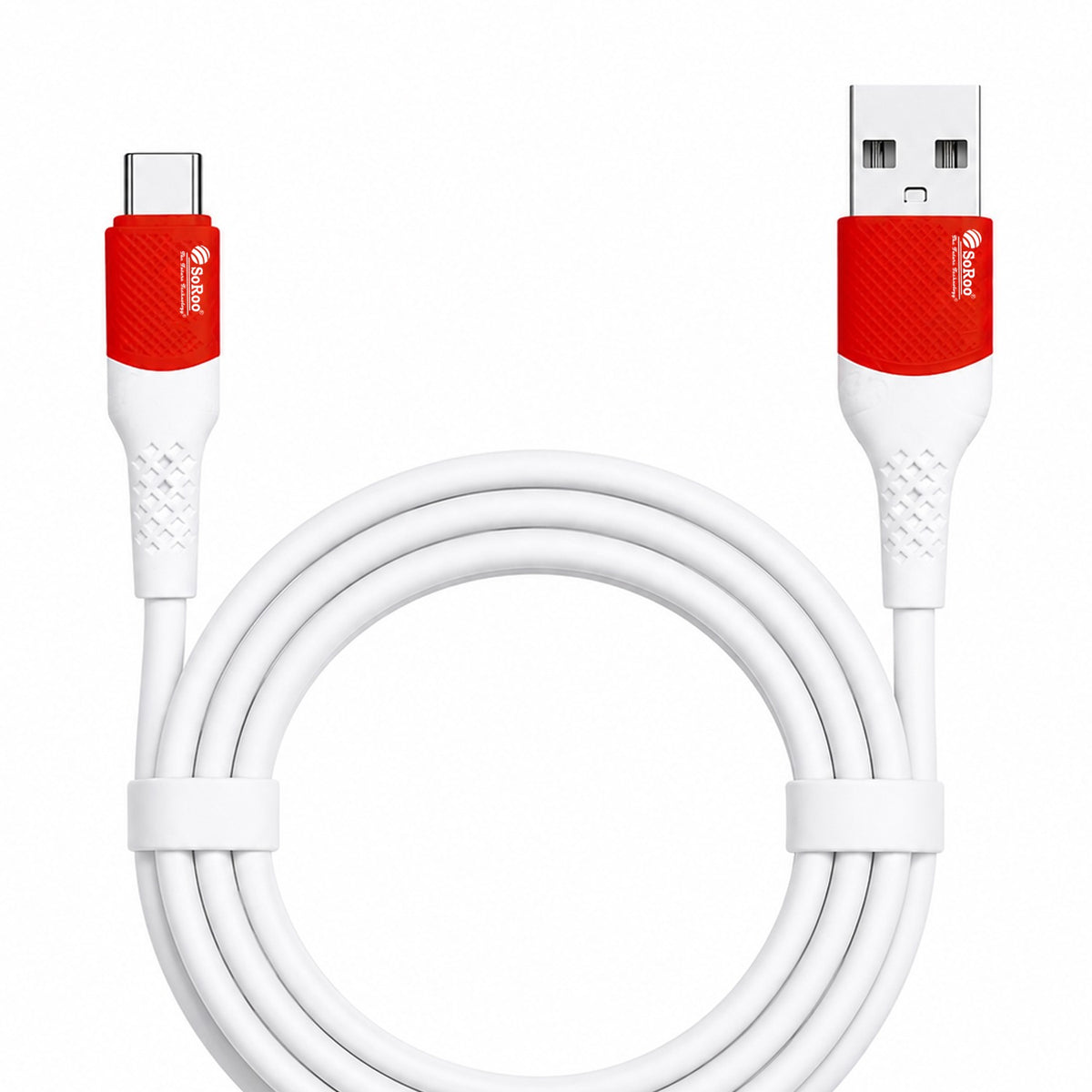 USB to Type C Cable | 40W Fast Charging & Data Sync 1.2m SoRoo SR-DTRED3.0 White