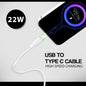 22W USB to Type-C Fast Charging Cable | 1.2m Charging & Data Sync Cable SoRoo SR-DTRED4.0-CBL-WHITE-01