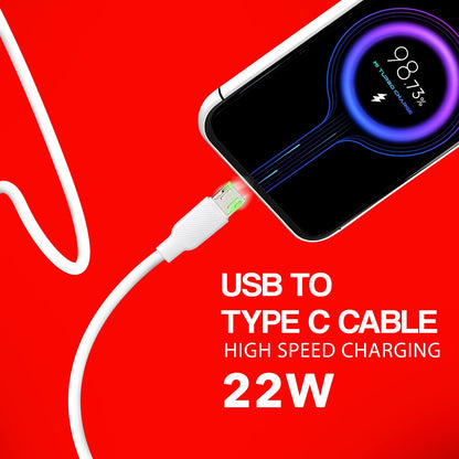 USB to Micro USB Cable 22W Fast Charging Data Sync Cable | SoRoo SR-DTRED4.0V8 – White