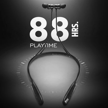 Bluetooth Neckband 88Hr ENC Fast Charging SoRoo I-BAND-38 Black
