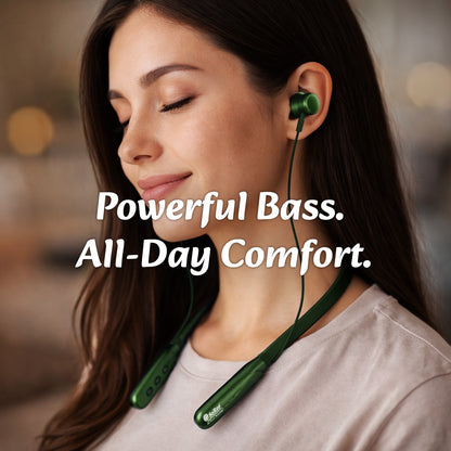 Bluetooth Neckband 88Hr ENC Fast Charging SoRoo I-BAND-38 Black