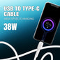 USB to Type C Cable | 38W Fast Charging & Data Sync Cable SoRoo SR-DT21