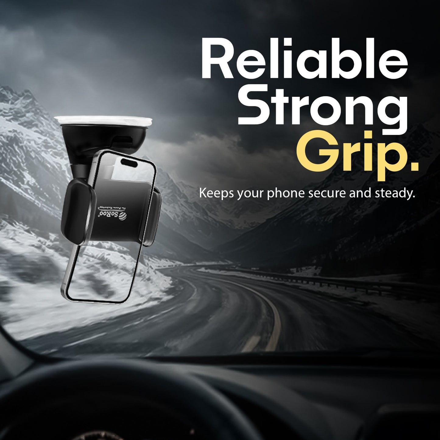 Car Mobile Holder 360° Rotation Strong Grip Soroo CH-01
