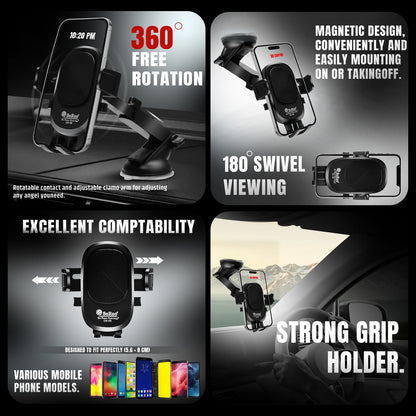 Car Mobile Holder 360° Rotation Strong Grip Soroo CH-06 Adjustable Phone Mount