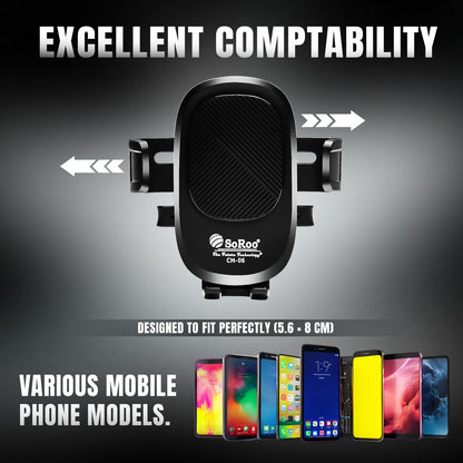 Car Mobile Holder 360° Rotation Strong Grip Soroo CH-06 Adjustable Phone Mount