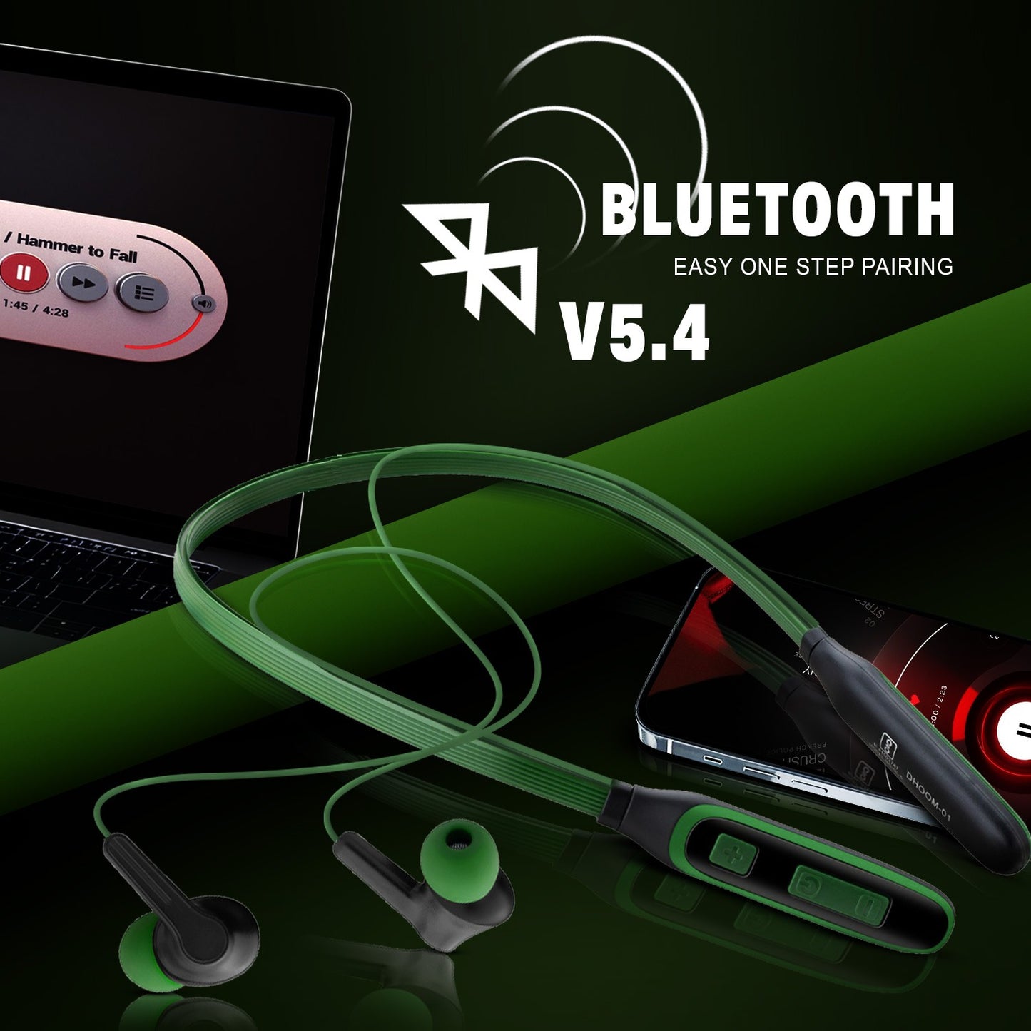 Bluetooth Neckband 48Hr ENC Fast Charging Soroo DHOOM 1