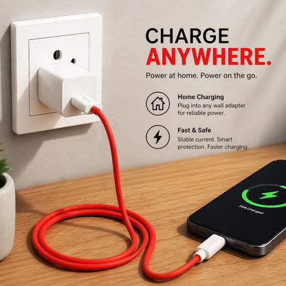 Micro USB Fast Charging Data Cable 5A 1.2M Soroo DT-02 White Red