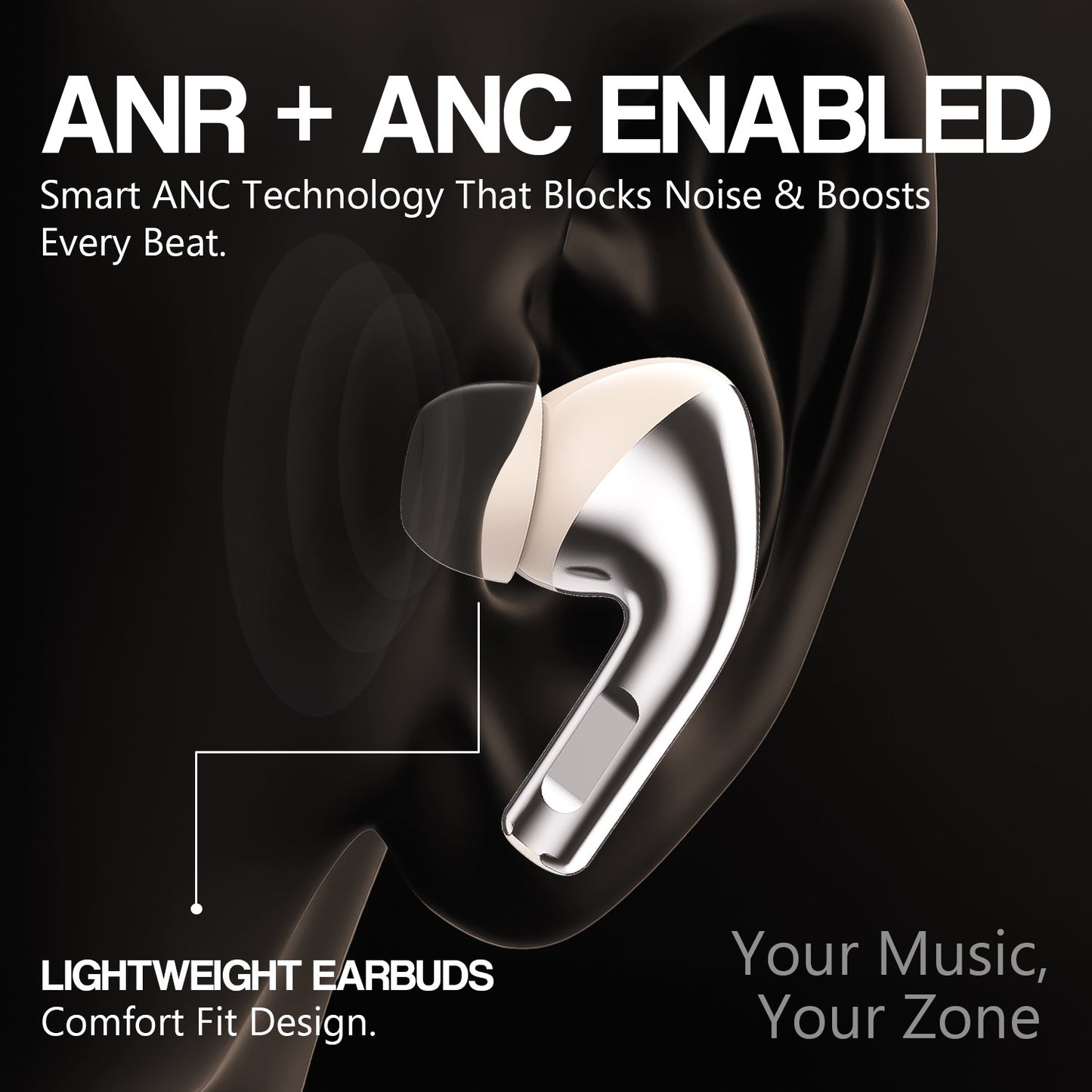 True Wireless Earbuds 48H Playback AI ENC Dual Mic Soroo Buds 31 Glossy Blue