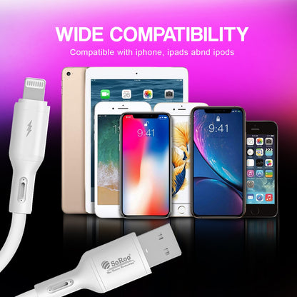 USB to Lightning Cable 45W | Soroo M723 Fast Charging Cable 1200mm – White