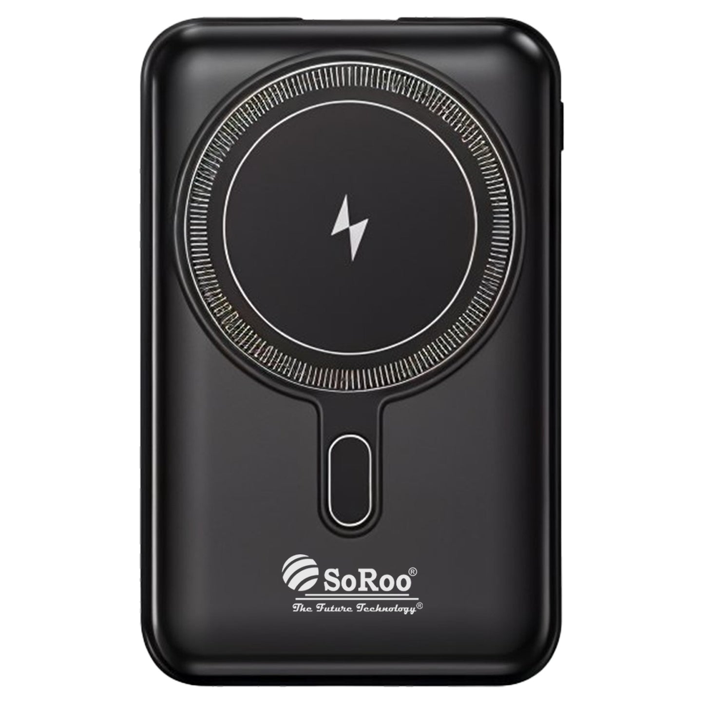 Magnetic Wireless Power Bank 10000mAh  with Built-In Type-C & Lightning Cable Soroo PB-192