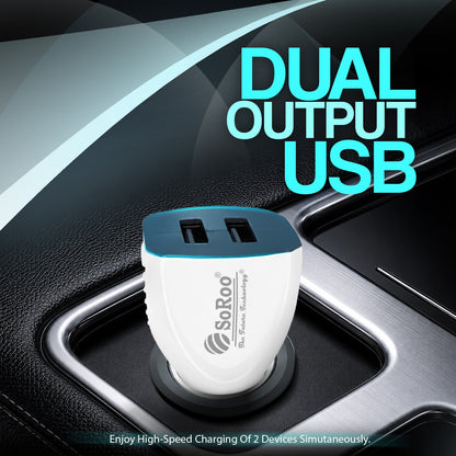 Car Charger | 5V 3.5A Fast Charging Dual USB with Multi Protection Soroo SR-C-4