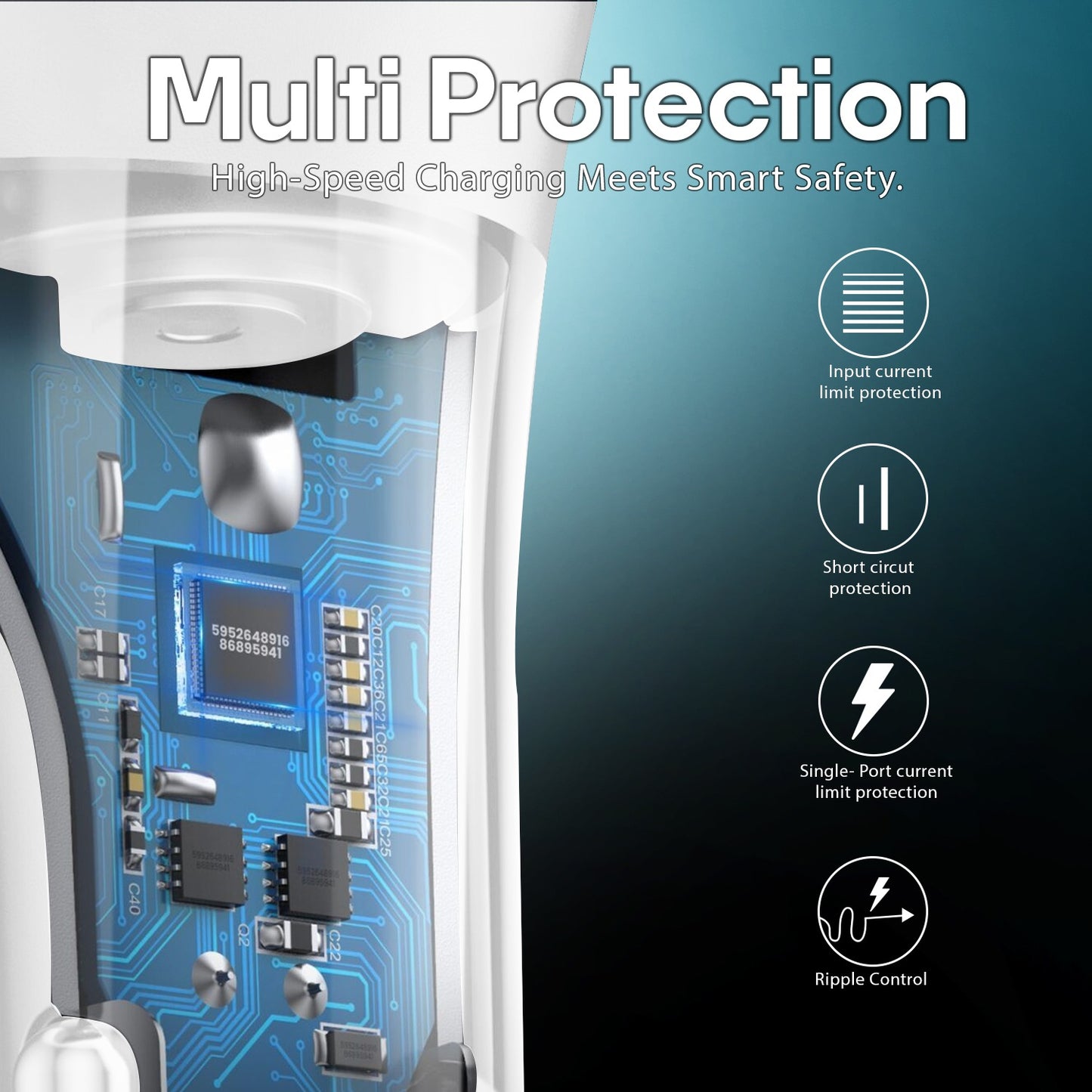 Car Charger | 22W Fast Charging Dual USB with Smart Safety Soroo SR-C-5