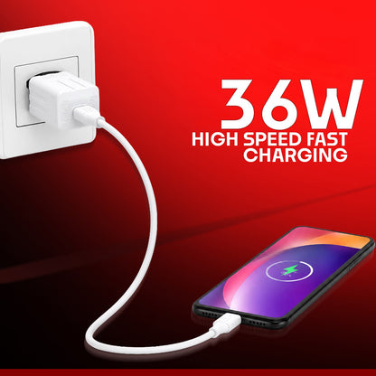 USB to V8 Data Cable | 36W Fast Charging, 1.2 Meter Cable Soroo SR-DT2