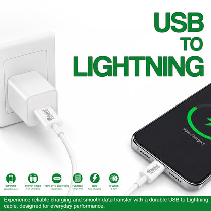 USB to Lightning Data Cable | 120W Fast Charging, 1.2 Meter Cable Soroo SR-DT5