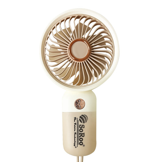 Portable Rechargeable Hand Fan Type C 6000RPM Soroo SR-FN09 Multicolor