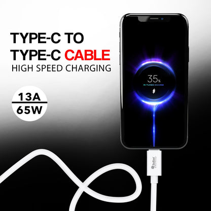 Fast Charging Cable 13A | 65W | Soroo SR-PD08 High Speed Charging Cable – White